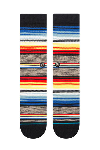 Stance Southbound Crew Socks for Men in Grey MultiStance Southbound Crew Socks for Men in Grey Multi