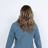 The North Face Heritage Patch Crewneck Sweatshirt for Women in Goblin Blue
