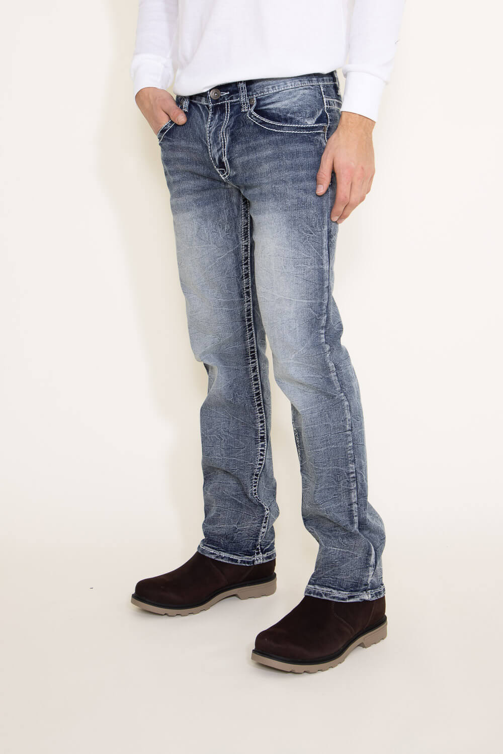 True Luck Blake Bootcut Stretch Jeans for Men