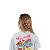 Youth Simply Southern Kentucky T-Shirt for Girls in Breeze Blue