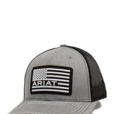  Ariat USA Flag Logo Cap for Men in Grey
