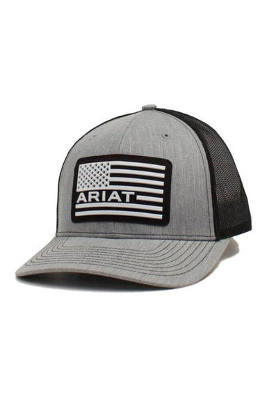  Ariat USA Flag Logo Cap for Men in Grey