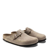 Birkenstock Boston Soft Footbed Oiled Leather Clogs for Men in Tobacco Brown