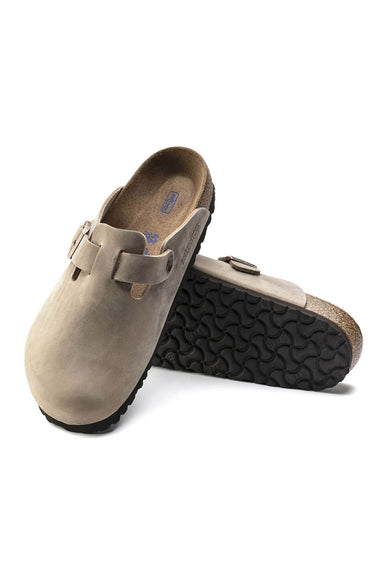 Birkenstock Boston Soft Footbed Oiled Leather Clogs for Men in Tobacco Brown