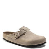 Birkenstock Boston Soft Footbed Oiled Leather Clogs for Men in Tobacco Brown