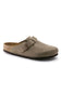 Birkenstock Boston Soft Footbed Clogs for Men in Taupe