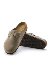 Birkenstock Boston Soft Footbed Clogs for Men in Taupe