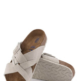 Birkenstock Lugano Soft Footbed Sandals for Women in Antique White
