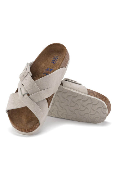 Birkenstock Lugano Soft Footbed Sandals for Women in Antique White