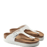 Papillio by Birkenstock Gizeh Grooved Platform Vegan Sandals for Women in White