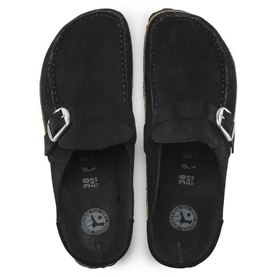 Birkenstock Buckley Suede Mule for Women in Black