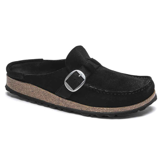 Birkenstock Buckley Suede Mule for Women in Black