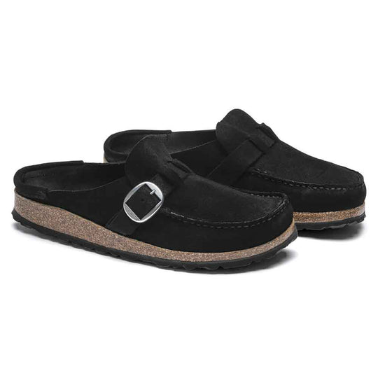 Birkenstock Buckley Suede Mule for Women in Black