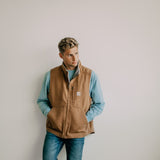 Carhartt Sherpa Insulated Vest for Men in Brown