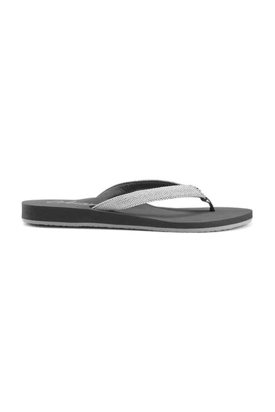 Cobian Fiesta Skinny Bounce Flip Flops for Women in White Glitter
