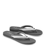 Cobian Fiesta Skinny Bounce Flip Flops for Women in White Glitter