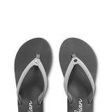Cobian Fiesta Skinny Bounce Flip Flops for Women in White Glitter