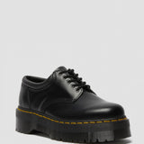 Doc Martens 8053 Quad Leather Platform Shoes for Women in Black