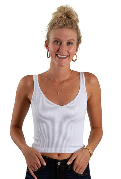 Ribbed Brami in White