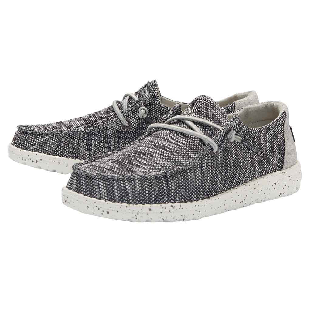 HEYDUDE Women’s Wendy Sox Shoes in Dark Grey