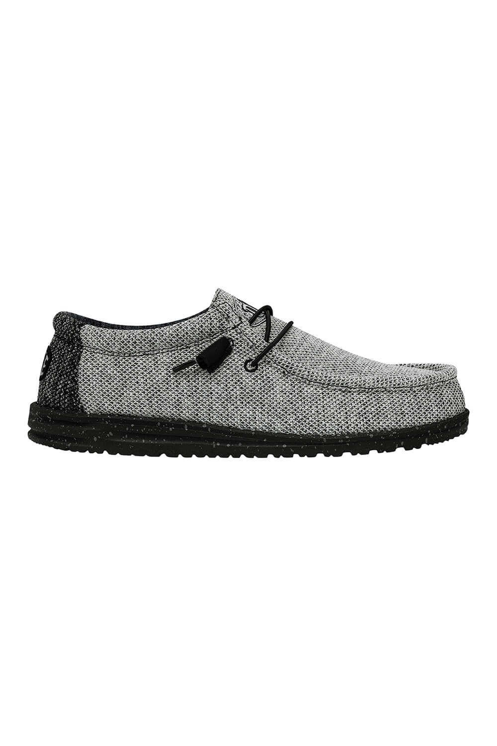 HEYDUDE Men's Wally Stretch Poly Shoes in Dark Web
