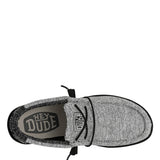 Hey Dude Shoes Men’s Wally Stretch Poly Shoes in Dark Web