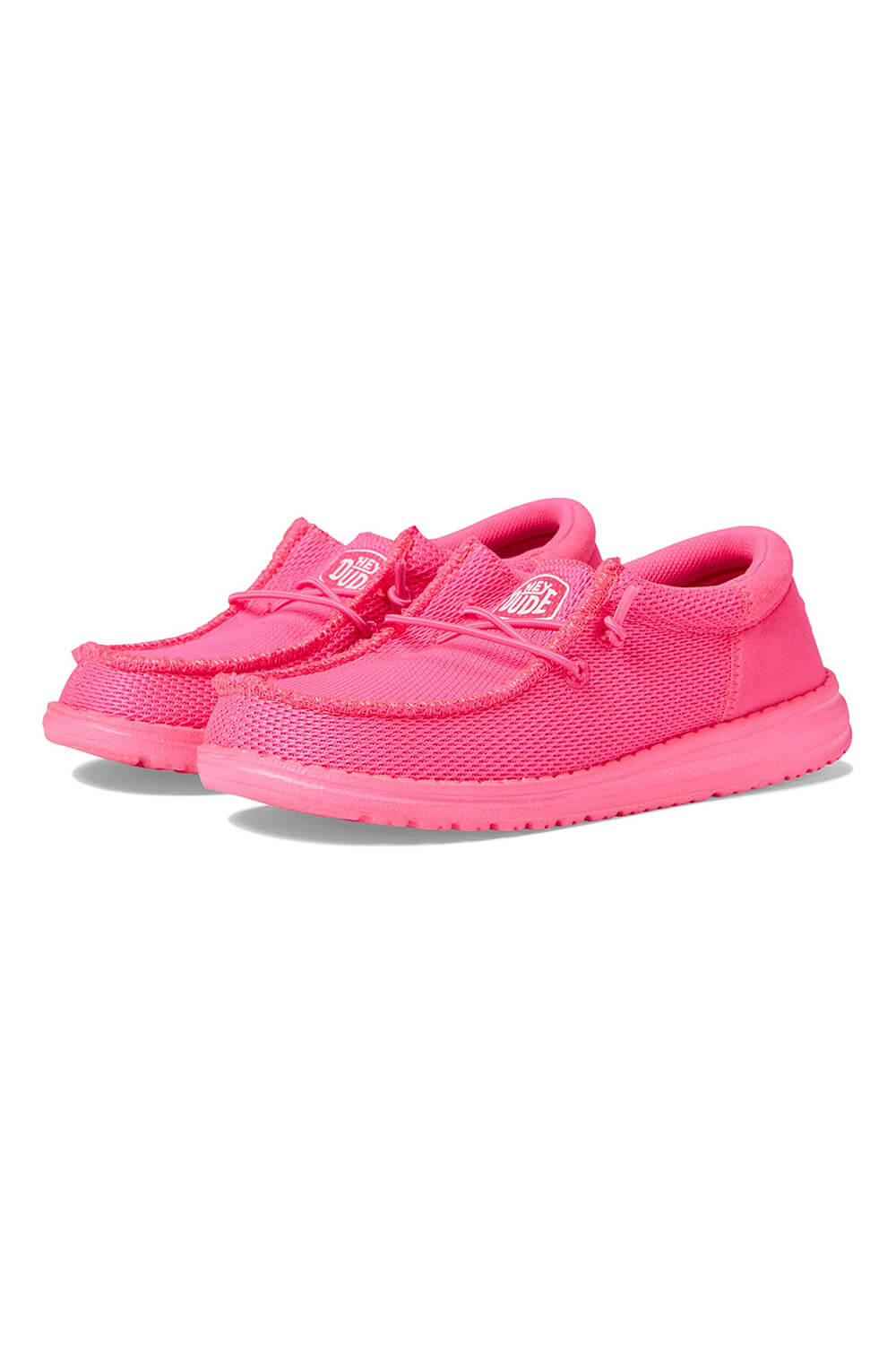 Pink Hey Dude Knock Off Shoes Hey Dude Ladies Wendy COMF Suede