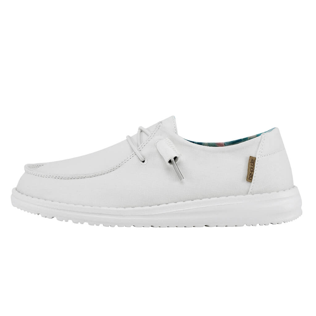 HEYDUDE Women's Wendy Shoes in Silk Moon White – Glik's