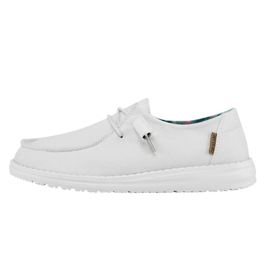 Hey Dude Shoes Women's Wendy Shoes in Silk Moon White 2