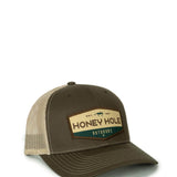 Honey Hole Outdoors Lure OG Hex Trucker Hat for Men in Brown