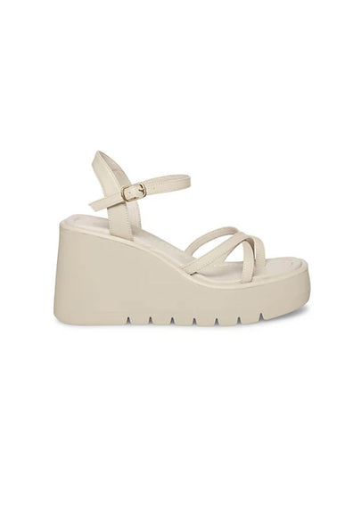 Madden Girl Vaultt Platform Wedges for Women in Taupe