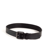 Black Leather Belt for Men