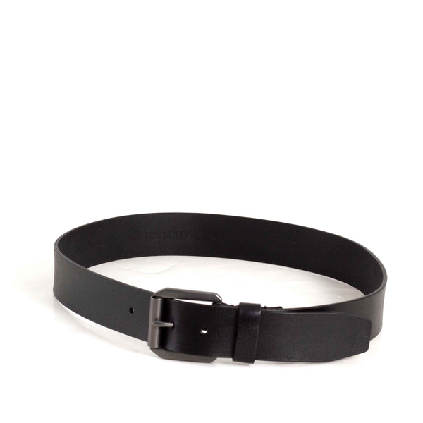 Black Leather Belt for Men | SS-BE33783JC-BLK – Glik's