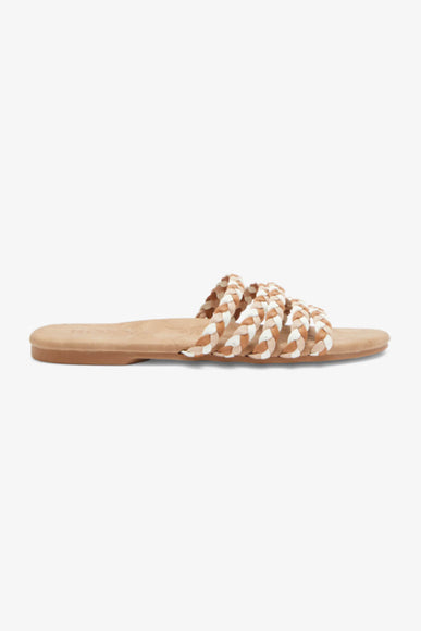 Roxy Shoes Olina Slide Sandals for Women in Brown
