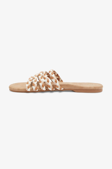 Roxy Shoes Olina Slide Sandals for Women in Brown