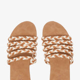 Roxy Shoes Olina Slide Sandals for Women in Brown