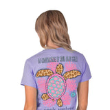 Women Simply Southern Shirts Your Own Shell T-Shirt for Women in Purple
