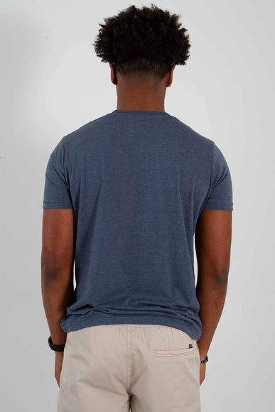 Basic Crewneck T-Shirt for Men in Indigo Blue