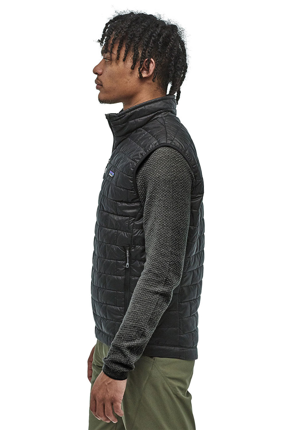 円高還元 Vest Zip Full Puff Nano Men's Patagonia in Glik's – 84242-BLK | Black トップス