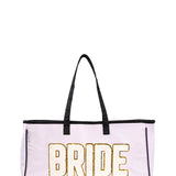 Simply Southern Sparkle Bride Tote Bag for Women in White