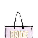 Simply Southern Sparkle Bride Tote Bag for Women in White