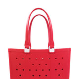 Simply Southern Large Waterproof Tote Bag in Cherry Red