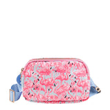 Simply Southern Belt Bag for Women in Flamingo Pink/Blue