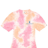 Simply Southern Youth Fiesta Then Siesta T-Shirt for Girls in Tie dye Pink/Coral