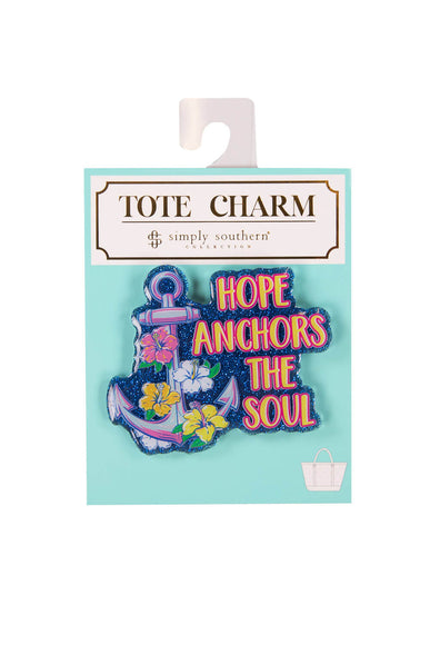 Simply Southern Anchor Tote Charm in Blue