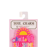 Simply Southern Hello Tote Charm in Pink