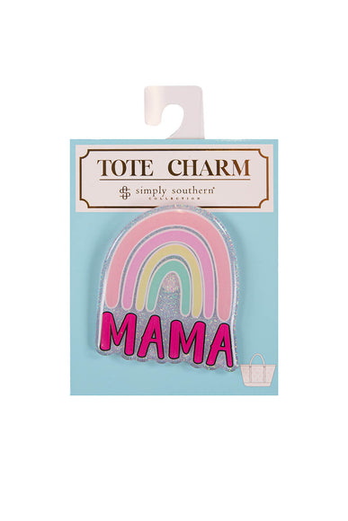 Simply Southern Mama Tote Charm in Pink