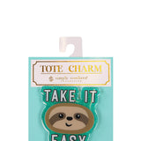 Simply Southern Sloth Tote Charm in Green