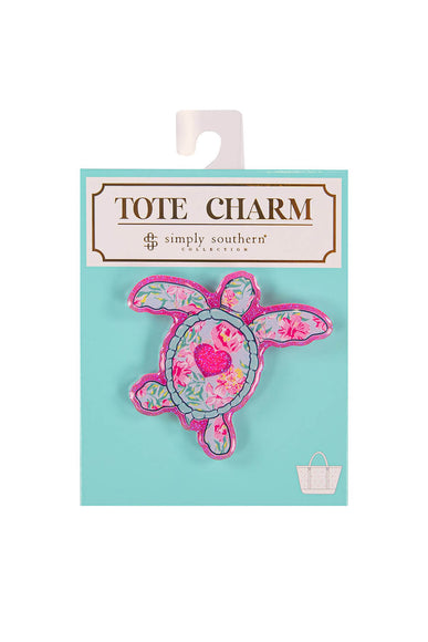 Simply Southern Turtle Tote Charm in Pink