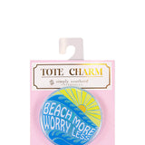 Simply Southern Worry Tote Charm in Blue